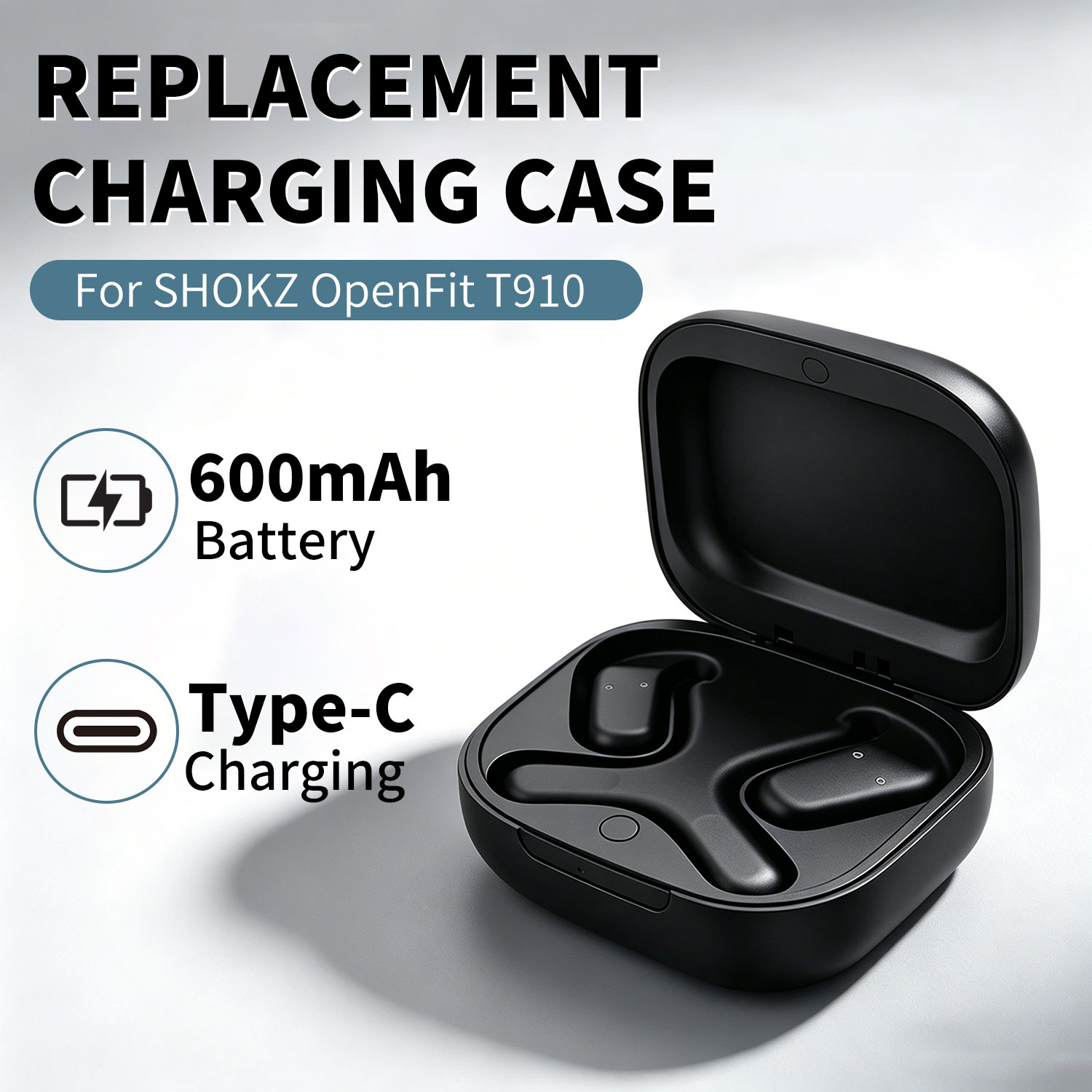 Battery Case Storage - علبة شحن بديلة لسماعات SHOKZ OpenFit