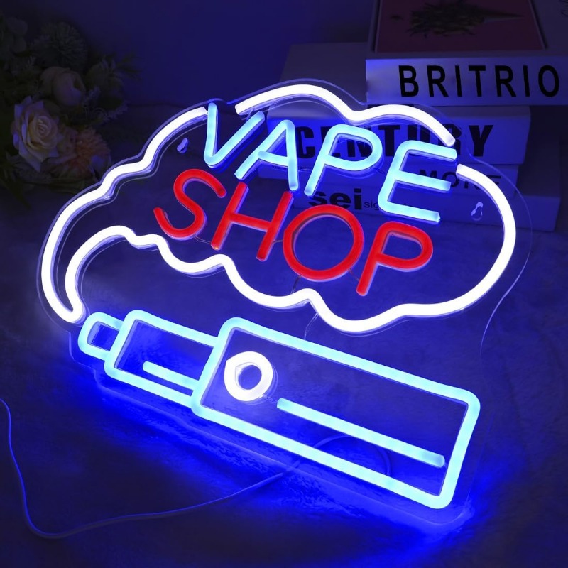 لافتة نيون دخان LED لمتاجر الس - مراجعة Vaping Store وسعره