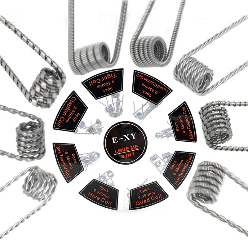 Vmiss 8 في 1 مسبقة الصنع لفائف - مراجعة Clapton Wire Pre Built وسعره