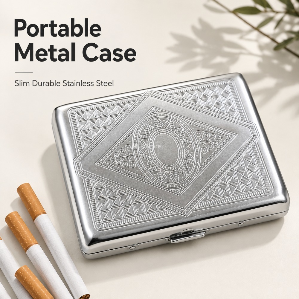 علبة سجائر من الفولاذ المقاوم  - مراجعة Smoking & Vaping Accessories وسعره
