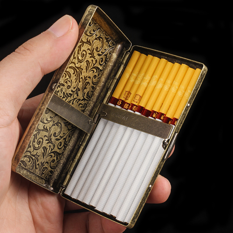 علبة سجائر رفيعة منقوشة بسعة 2 - مراجعة Smoking & Vaping Accessories وسعره