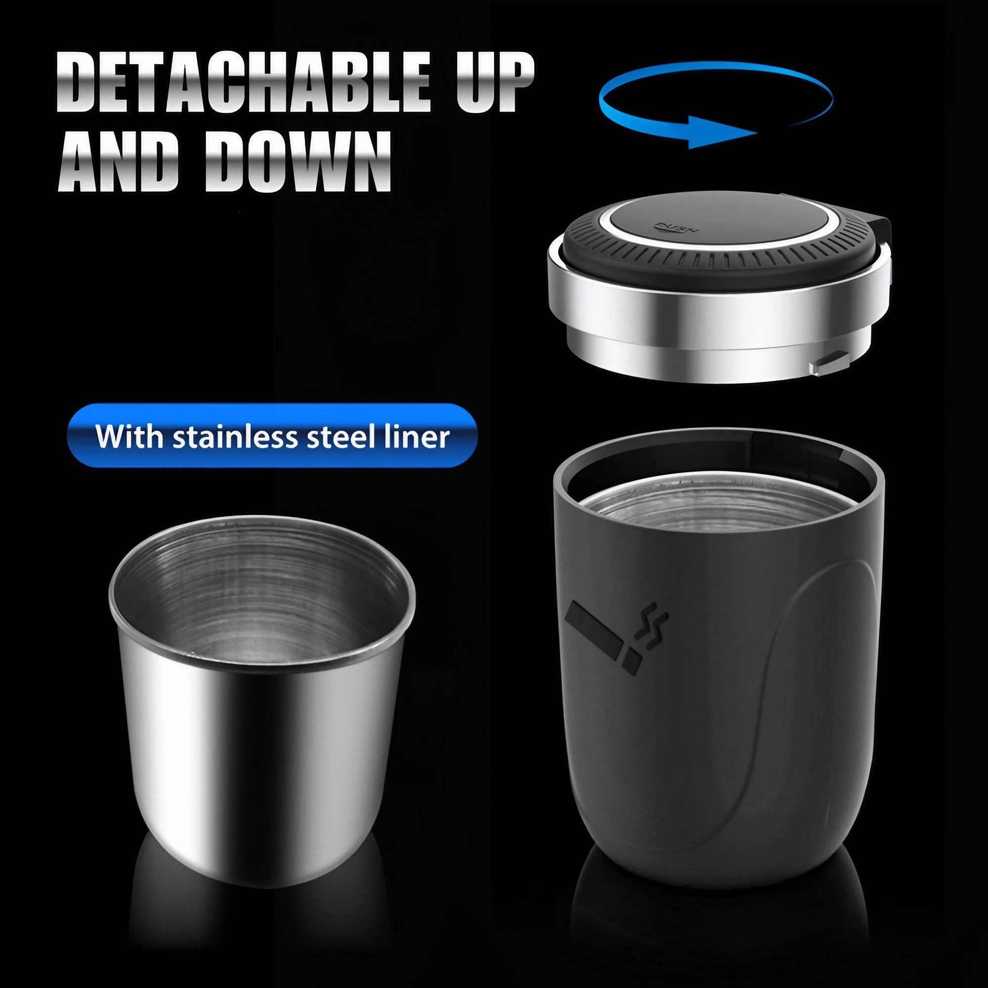 منفضة سجائر للسيارة مع إضاءة L - مراجعة Vape Decoration وسعره