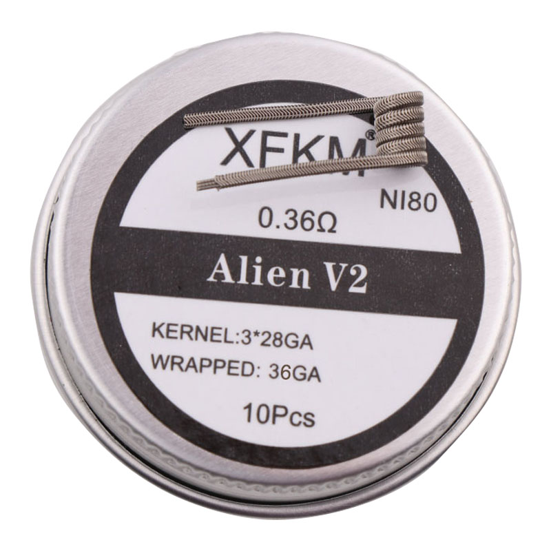 جديد XFKM NI80/A1/SS316L 10 قط - مراجعة Clapton Wire Pre Built وسعره